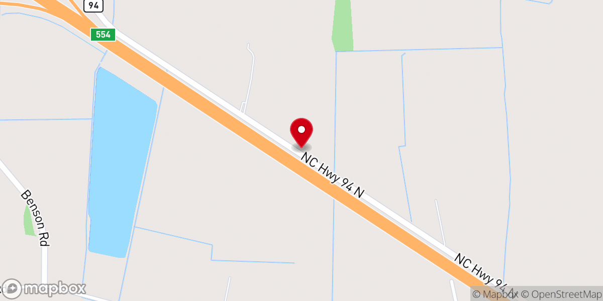 Map showing location of Agape Christian Center