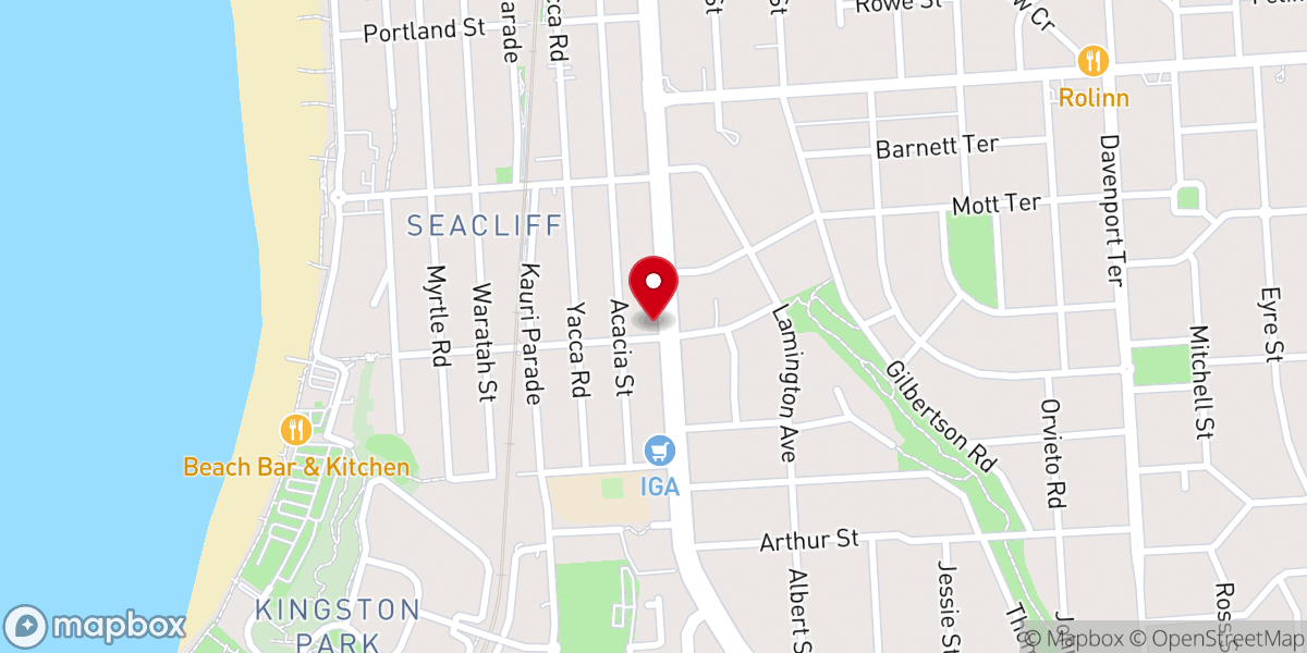 Map showing location of South West Baptist Church