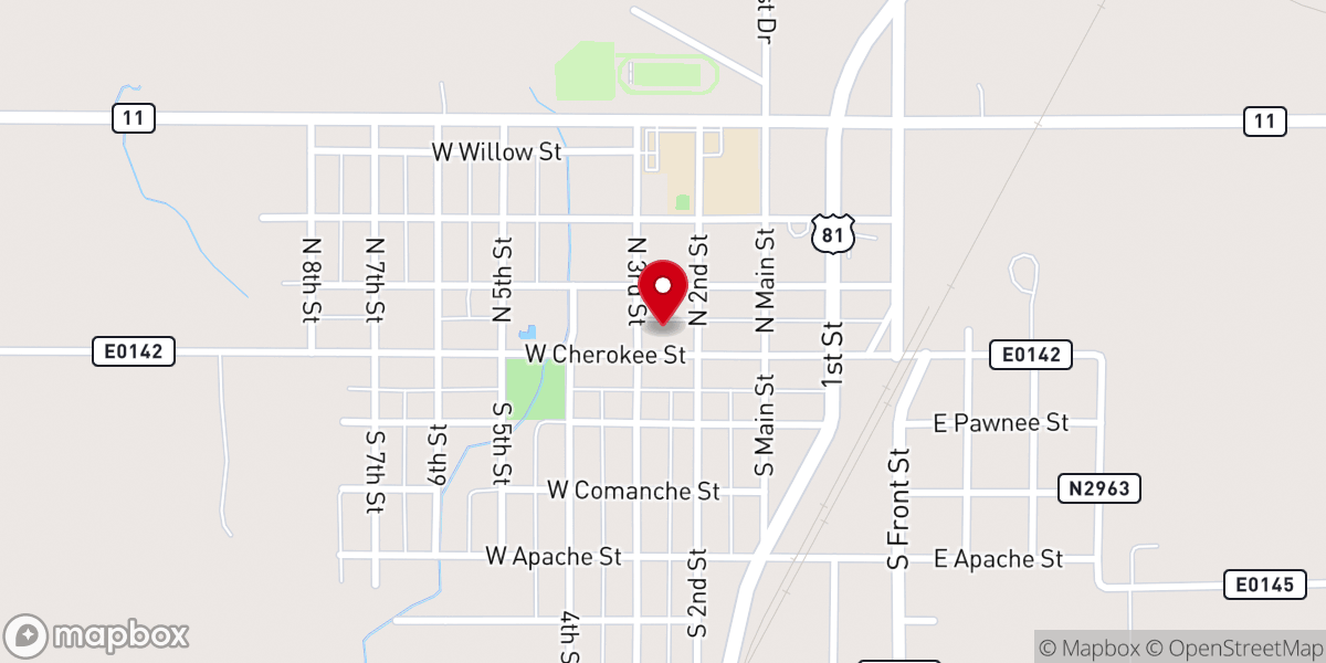 Map showing location of St. Mary Catholic Church