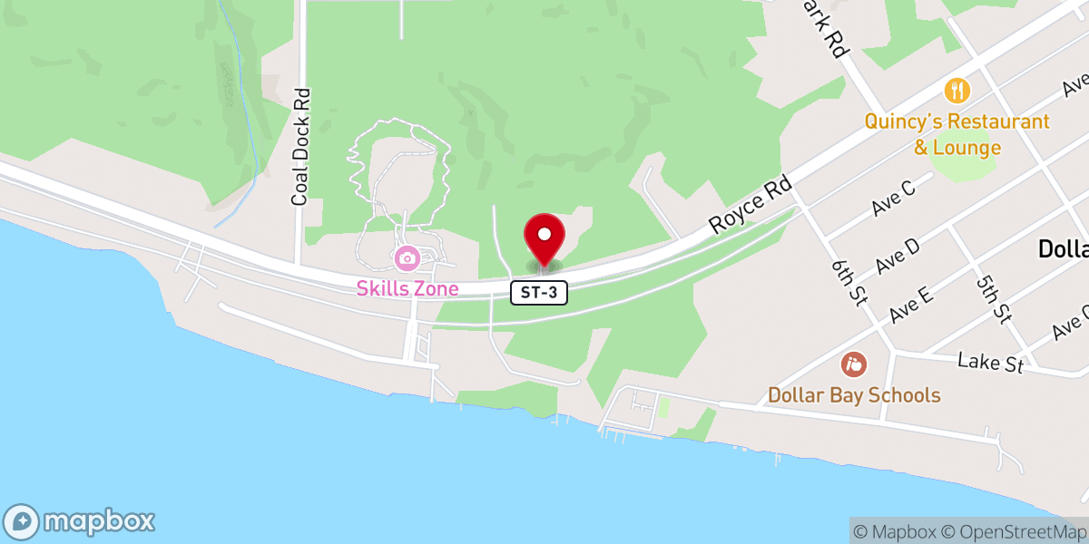 Map showing location of First Lutheran Church