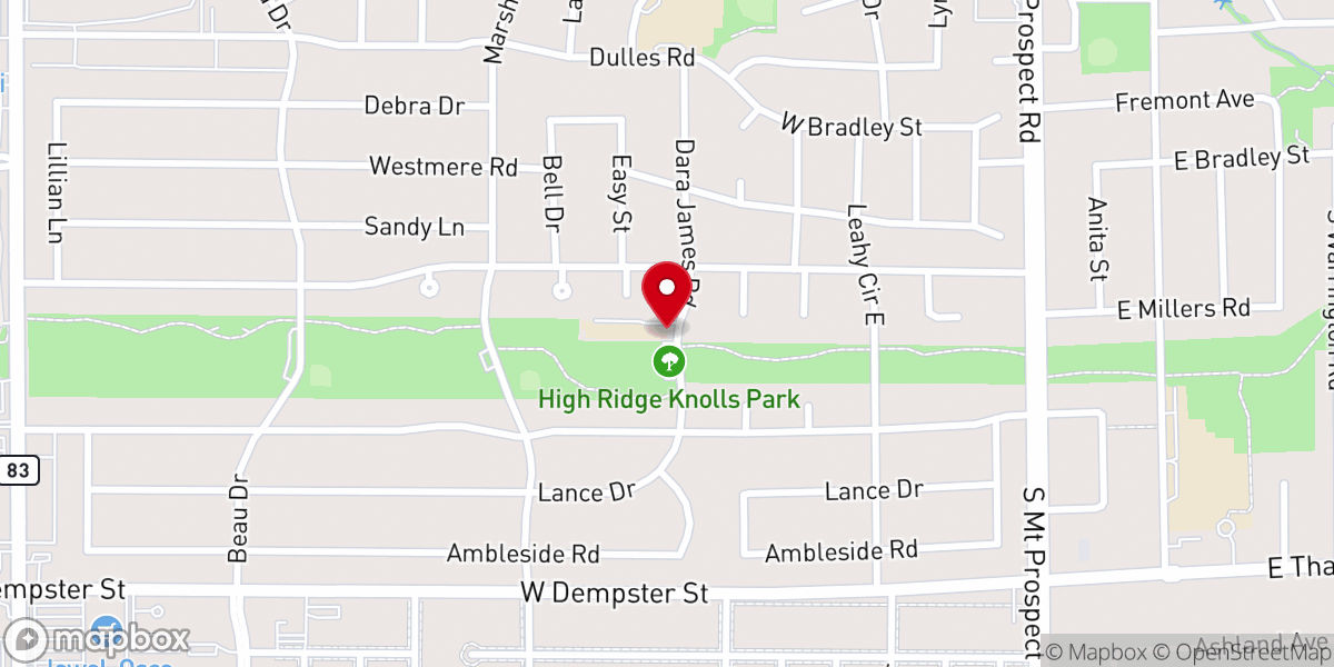 Map showing location of Brentwood Baptist Church/Brentwood Baptist Christian Academy