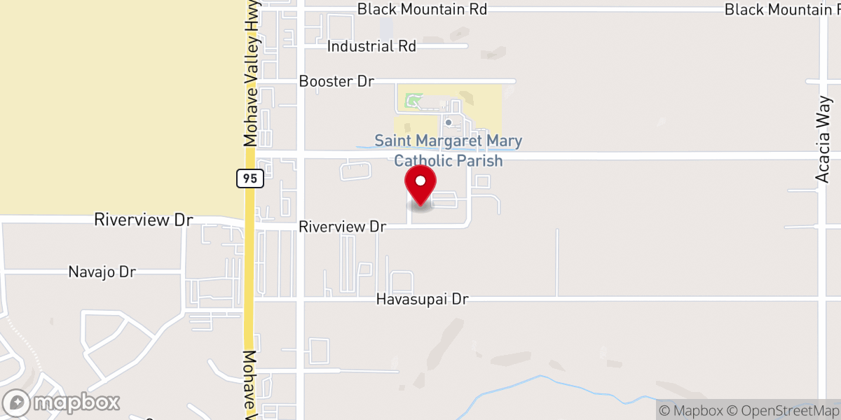 Map showing location of Community Lutheran Church