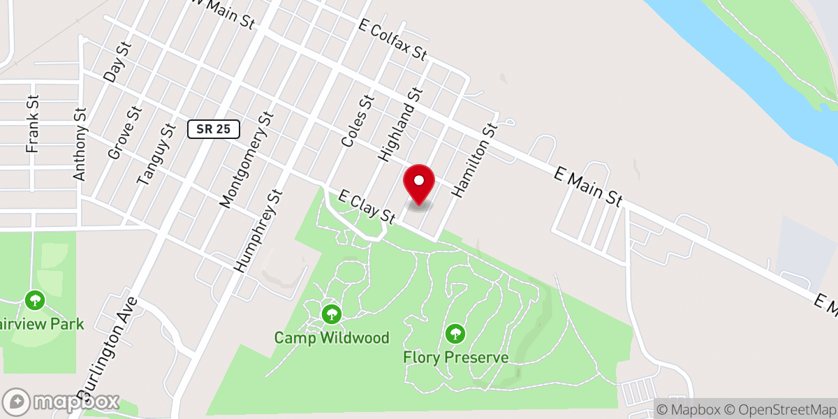 Map showing location of Christian Heritage Fellowship