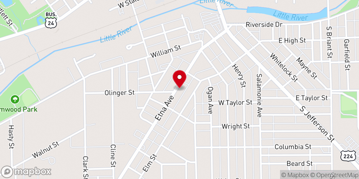 Map showing location of The Sanctuary of Huntington (UPCI)