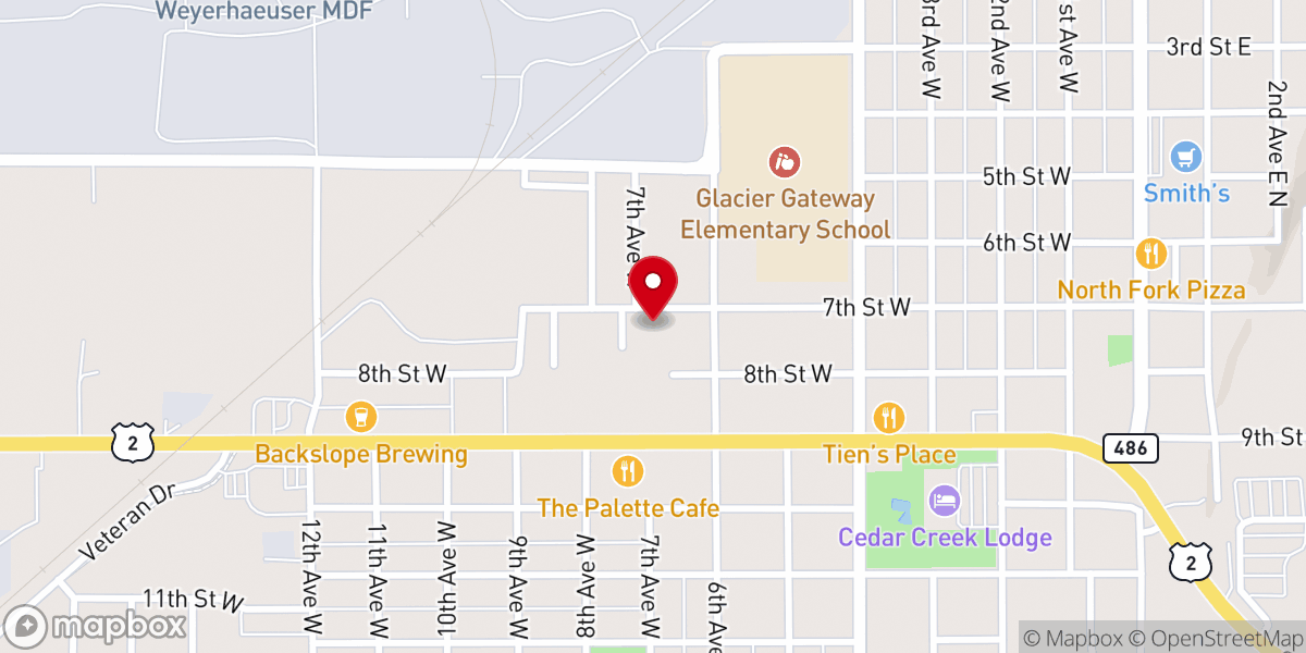 Map showing location of Our Redeemer Lutheran Church