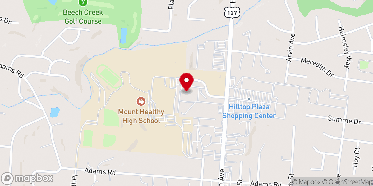 Map showing location of Christian Care Ministries