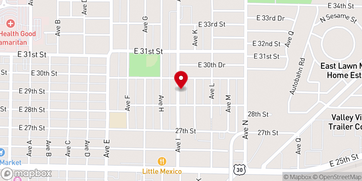 Map showing location of The Light of the World Church LLDM