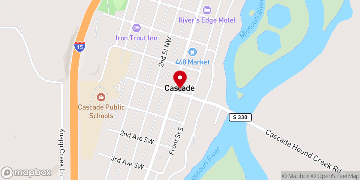 Map showing location of Canyon Life Church Assemblies of God
