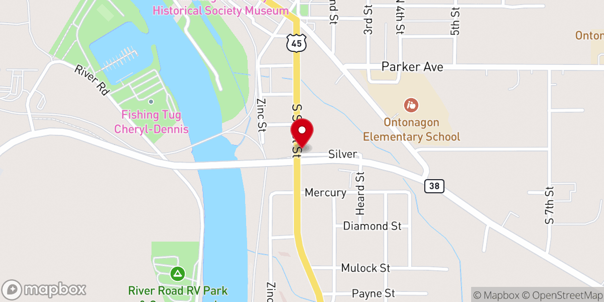 Map showing location of Redeemer Free Lutheran Church