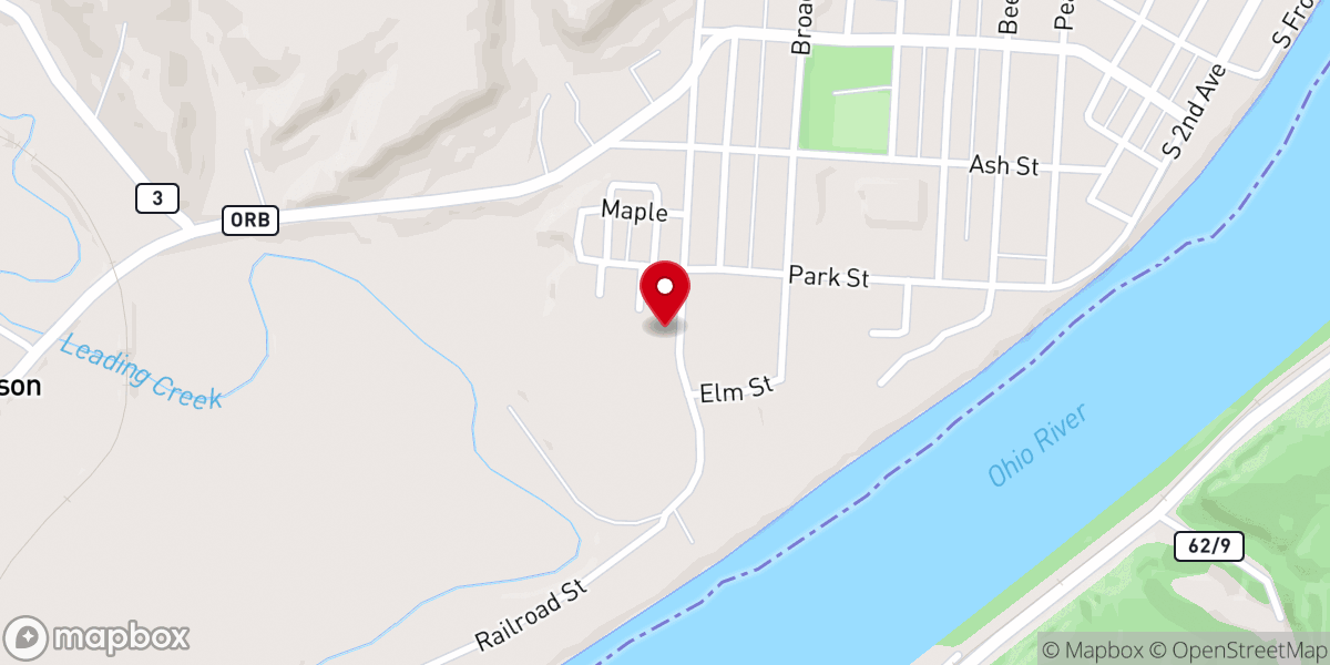 Map showing location of Overbrook Rehabilitation Center