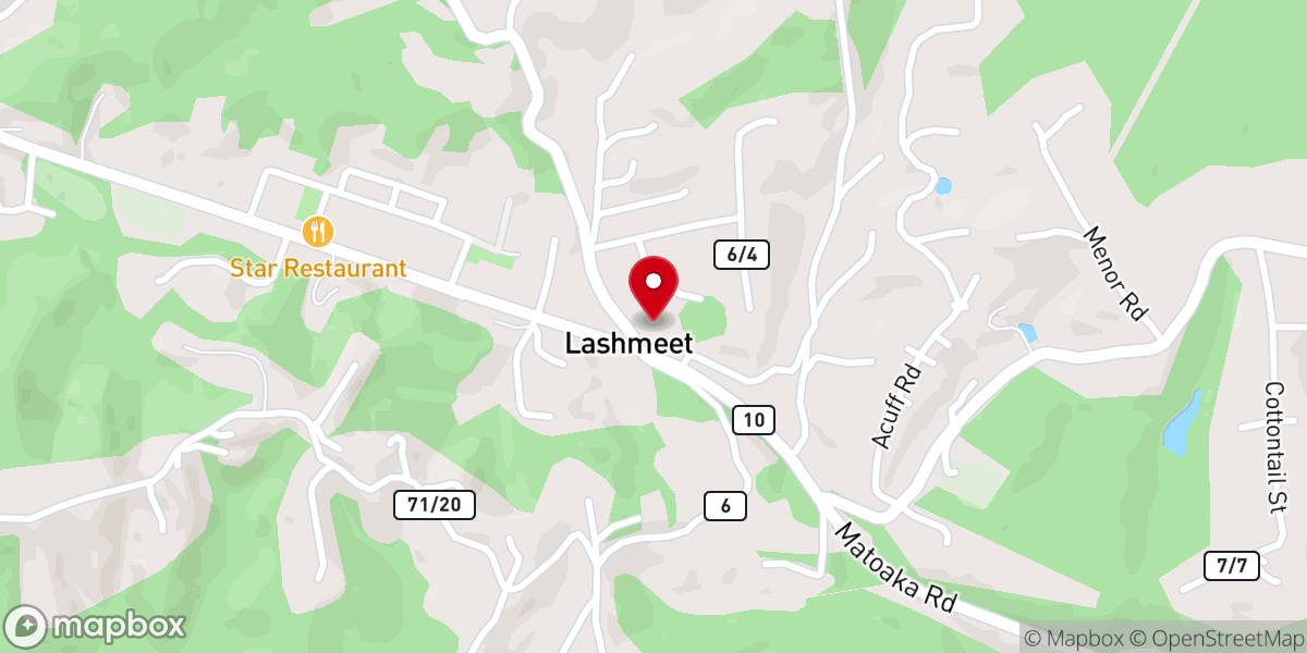 Map showing location of Lashmeet Community Freewill Baptist Church Secondary