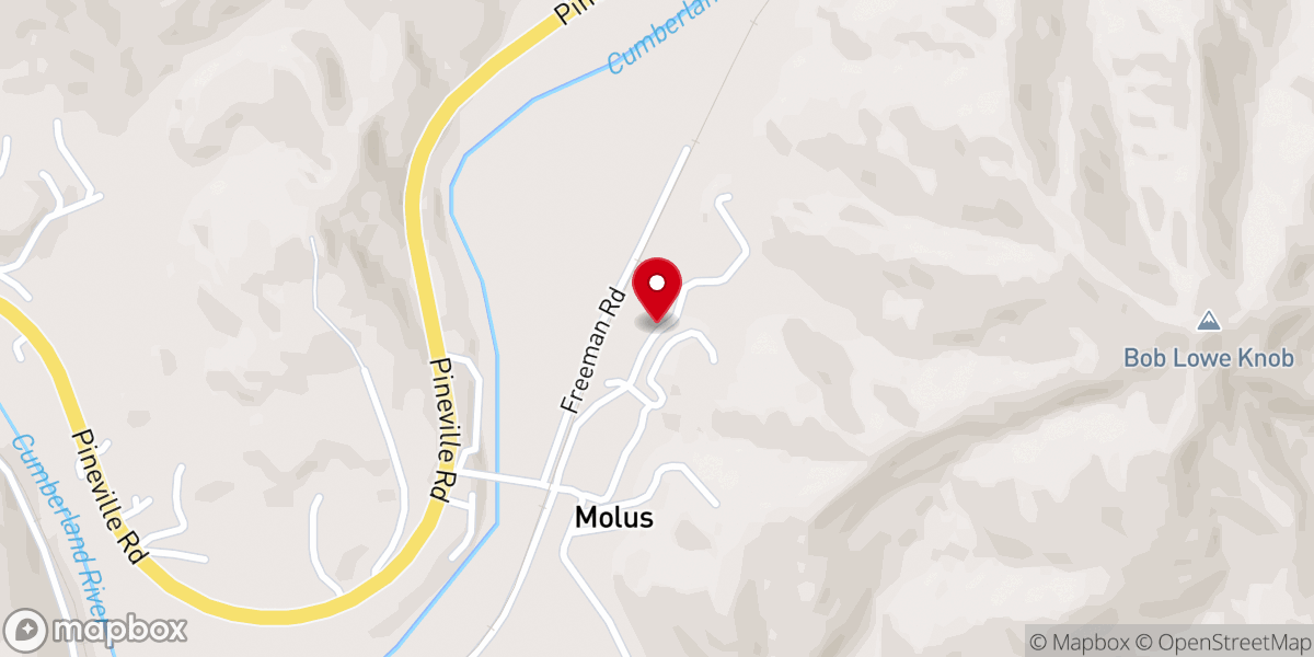 Map showing location of Liberty Pentecostal Church