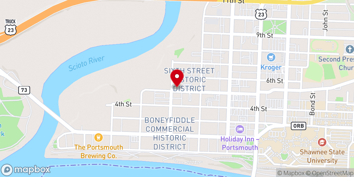 Map showing location of Saint Monica Catholic Church