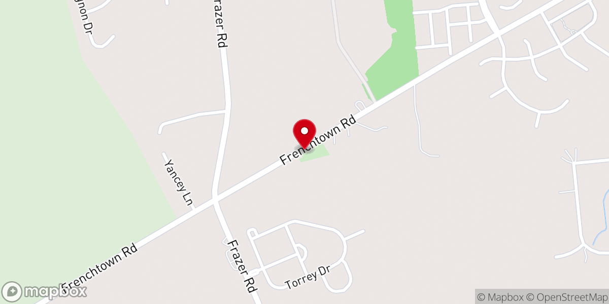 Map showing location of St Thomas Church