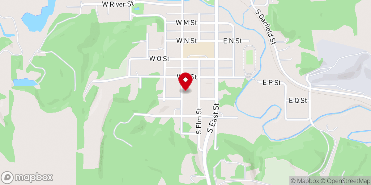 Map showing location of St Paul Lutheran Church