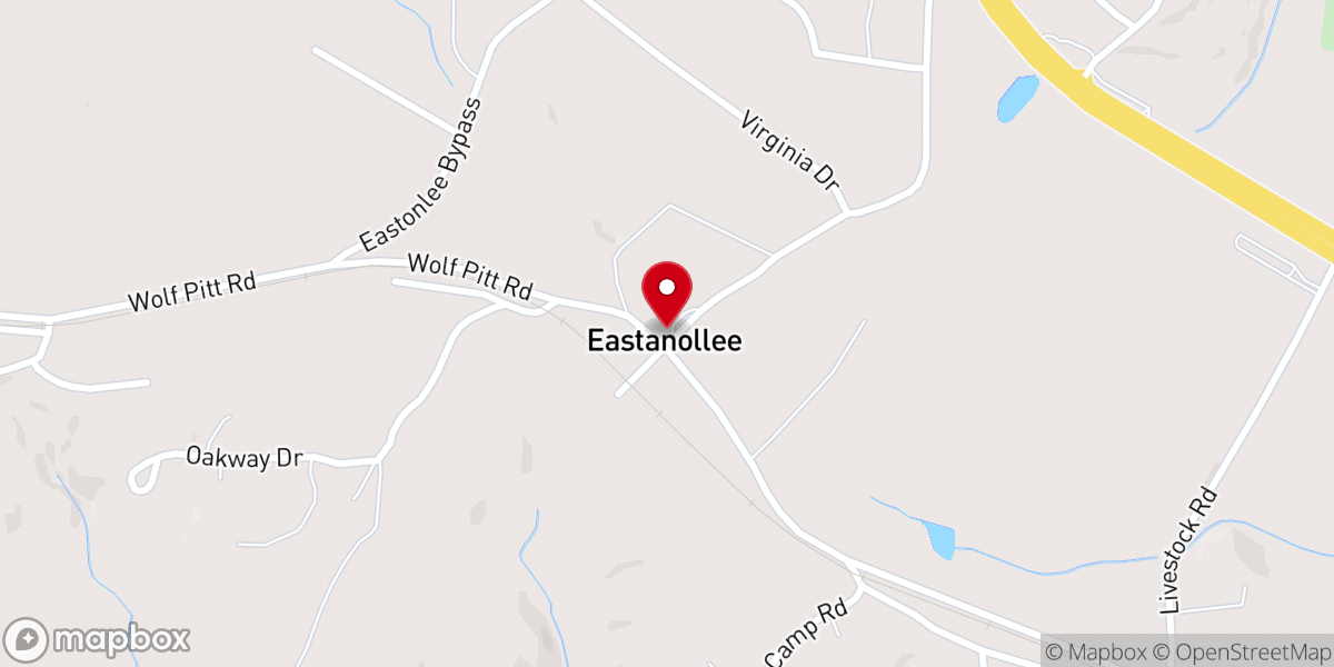 Map showing location of Eastanollee