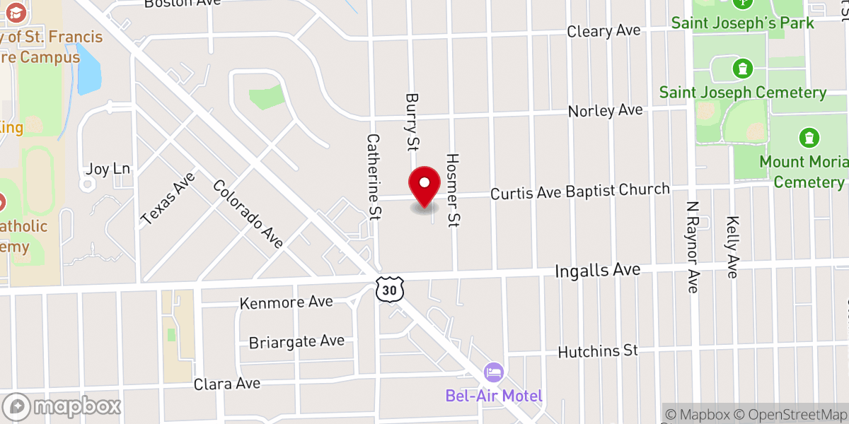 Map showing location of Ekklesia Worship Embassy