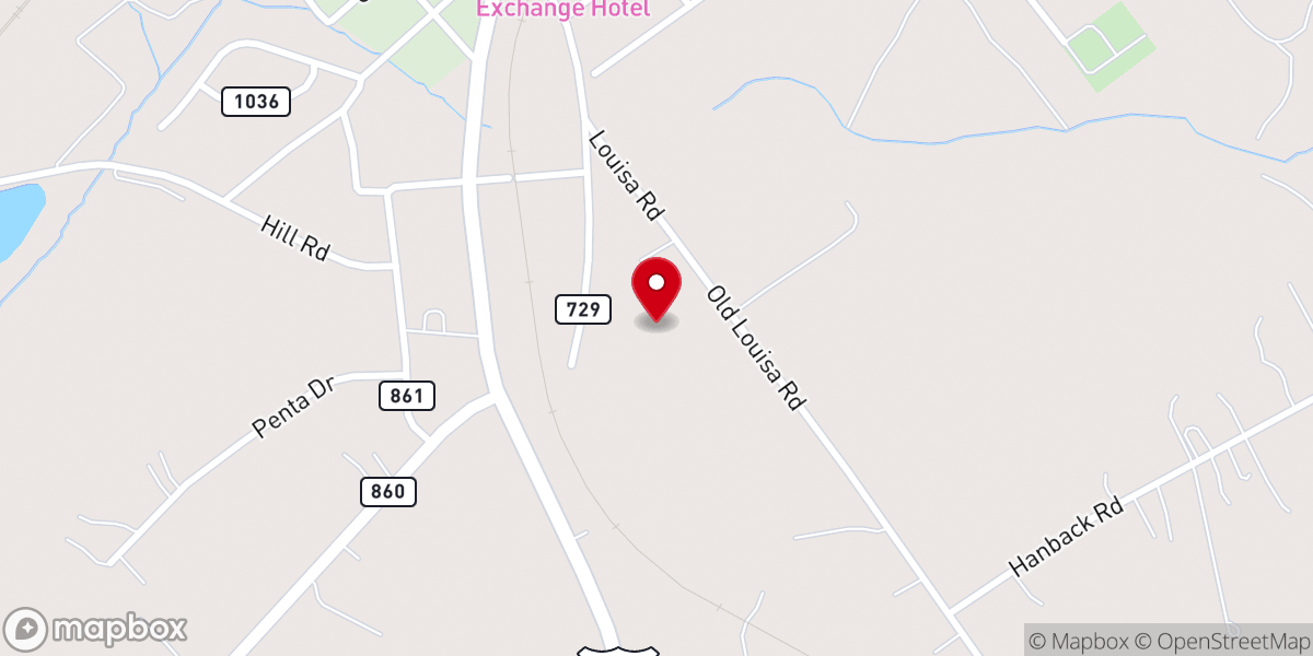 Map showing location of Gospel Light Mennonite Church