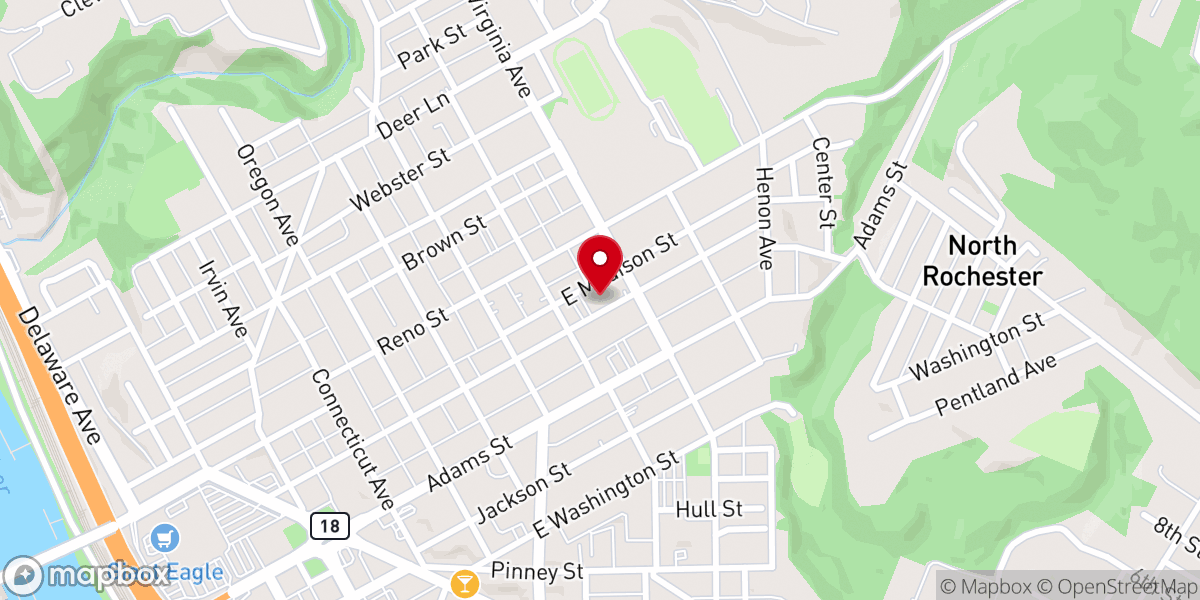 Map showing location of ROCHESTER FREE METHODIST CHURCH