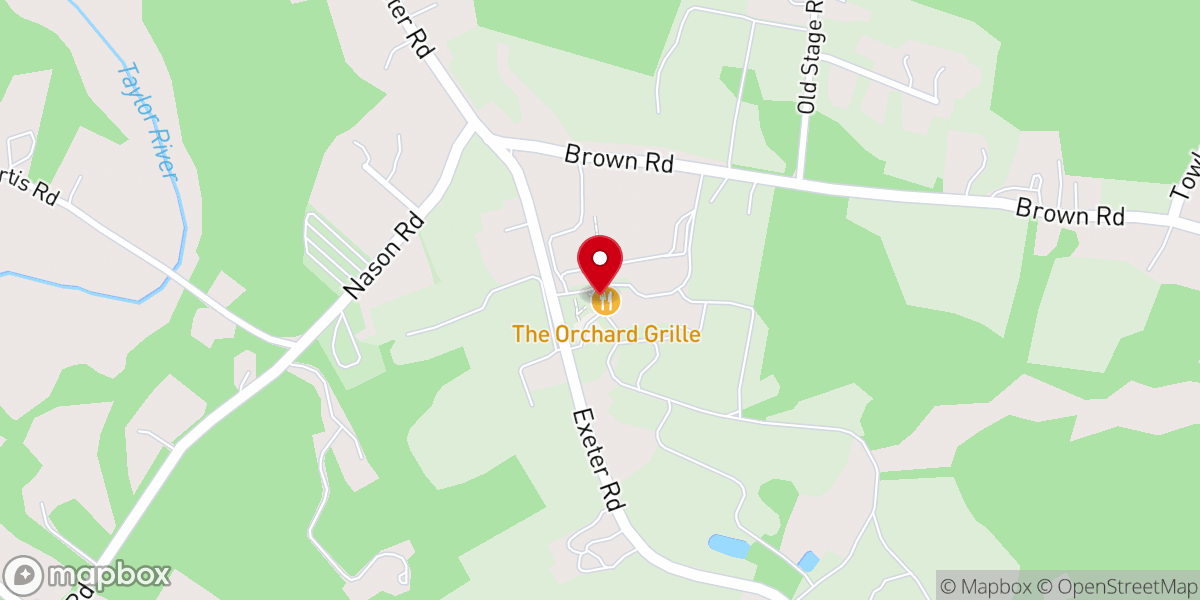Map showing location of The Orchard Grille at Applecrest Farm