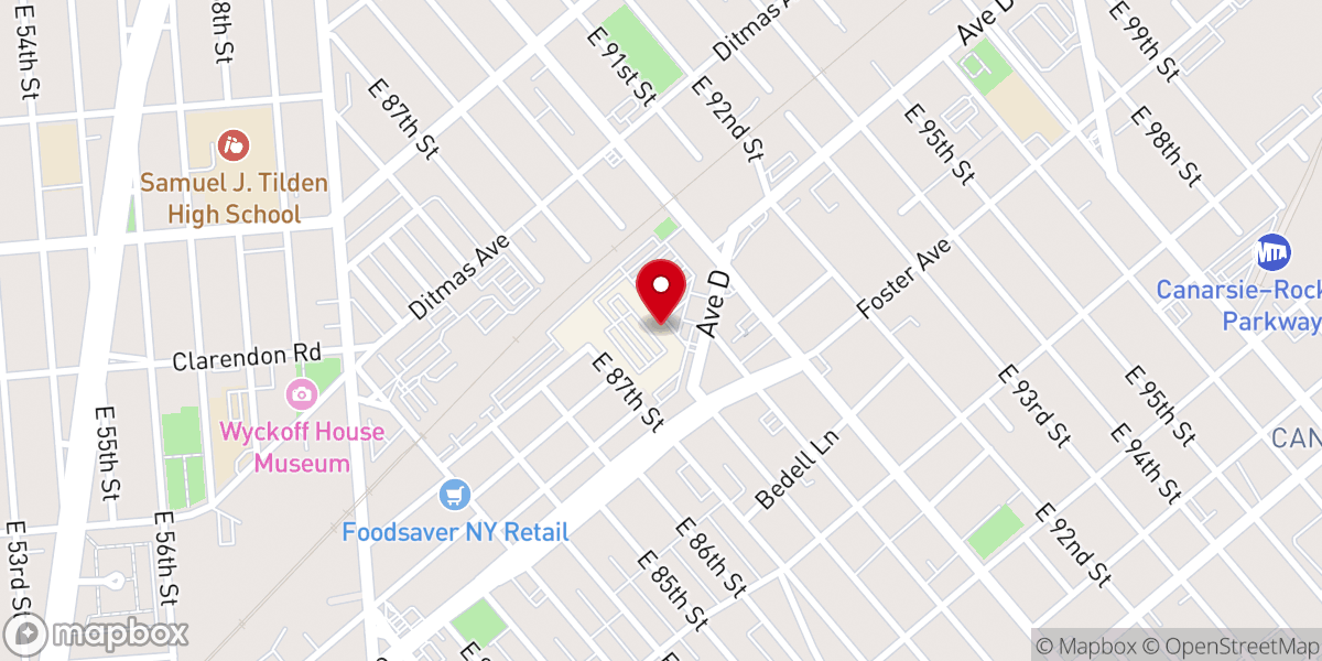 Map showing location of 96 Shule