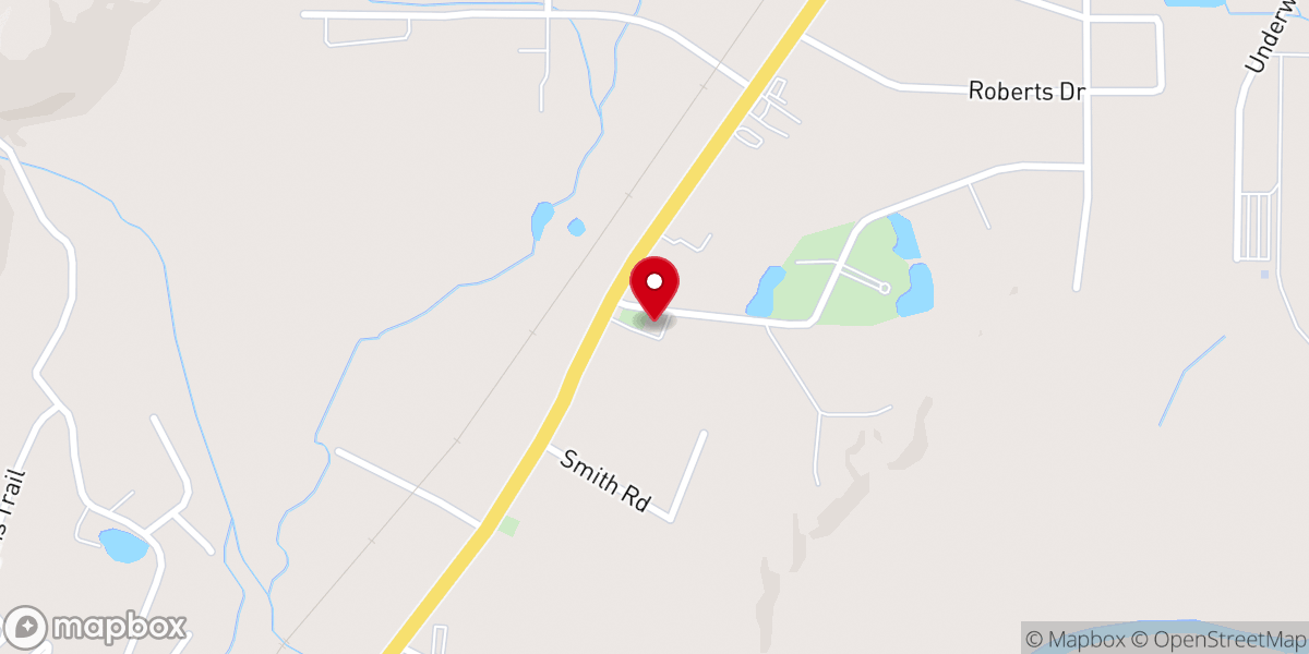 Map showing location of Pennville Community Church