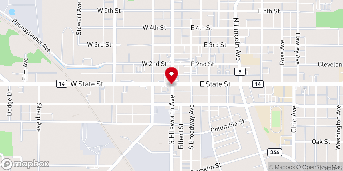Map showing location of Men of Faith