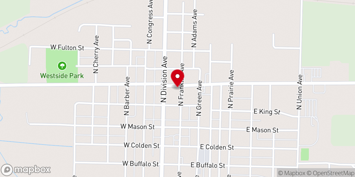 Map showing location of St Mary Catholic Church