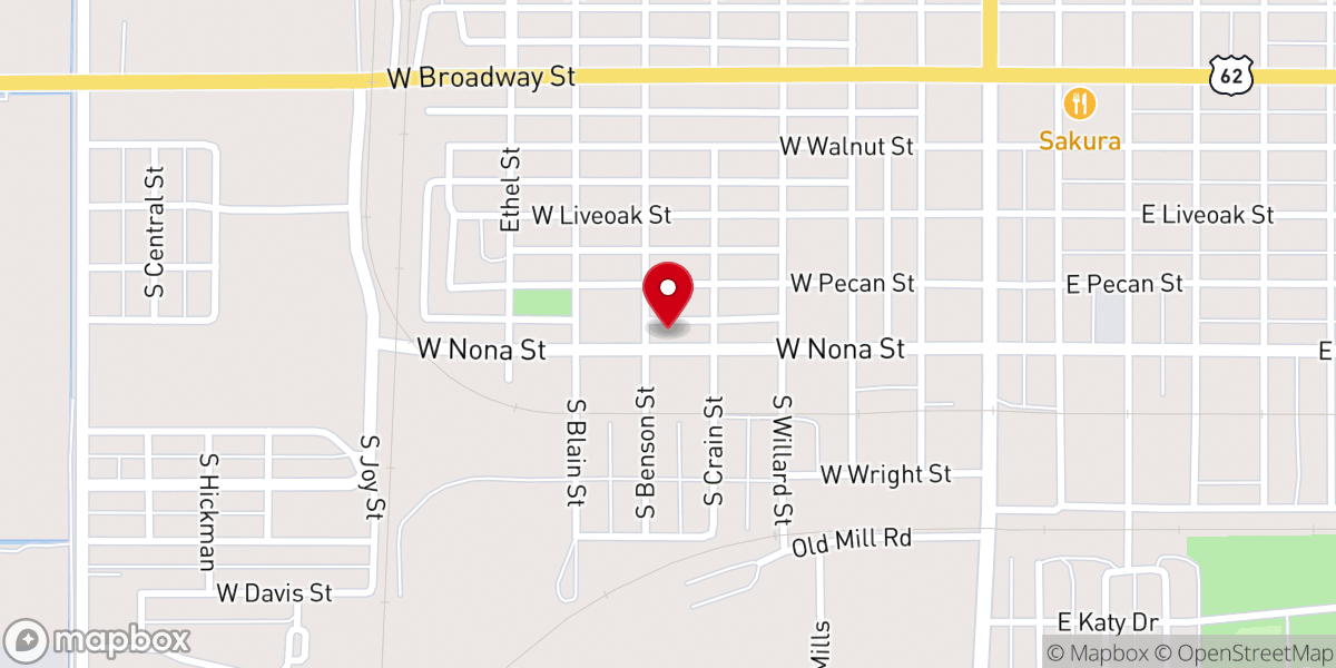 Map showing location of Holy Revival Center Full Gospel