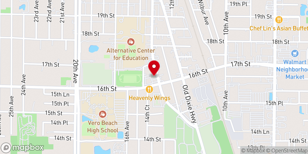 Map showing location of Revival Fire Deliverance Ministries Inc
