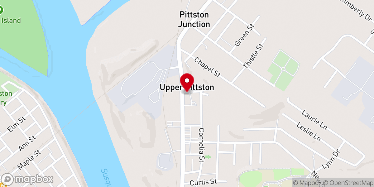 Map showing location of St Mary's