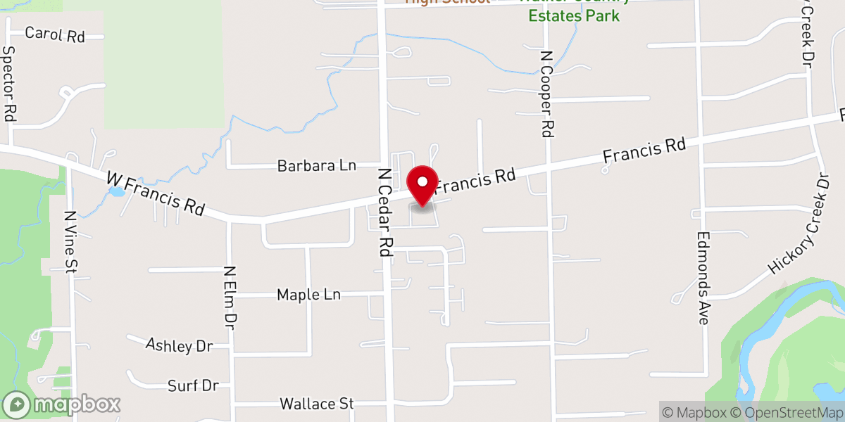 Map showing location of Kurtz Memorial Chapel Ltd