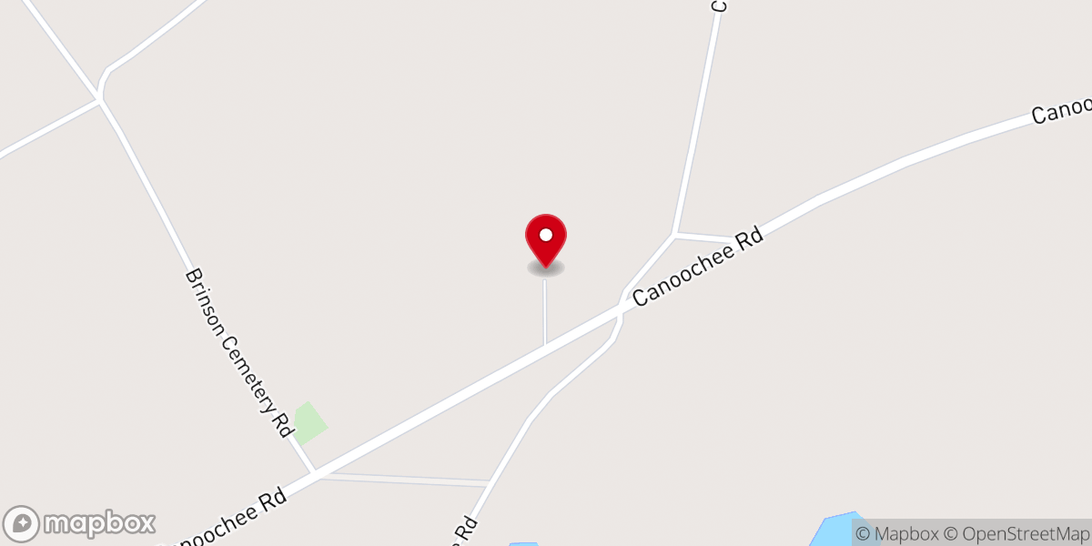 Map showing location of Roberts Grove Church