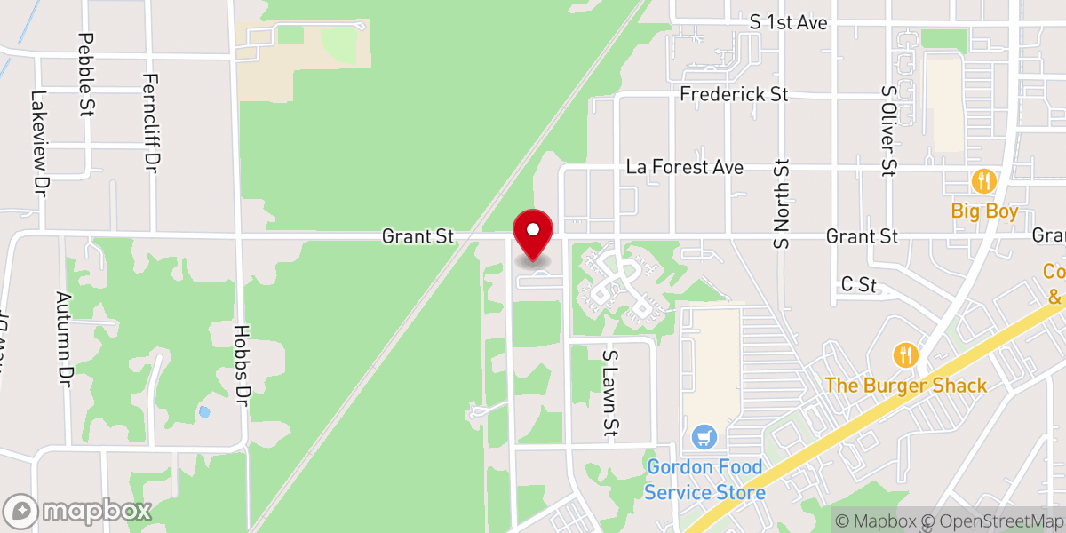 Map showing location of Resurrection Lutheran Church