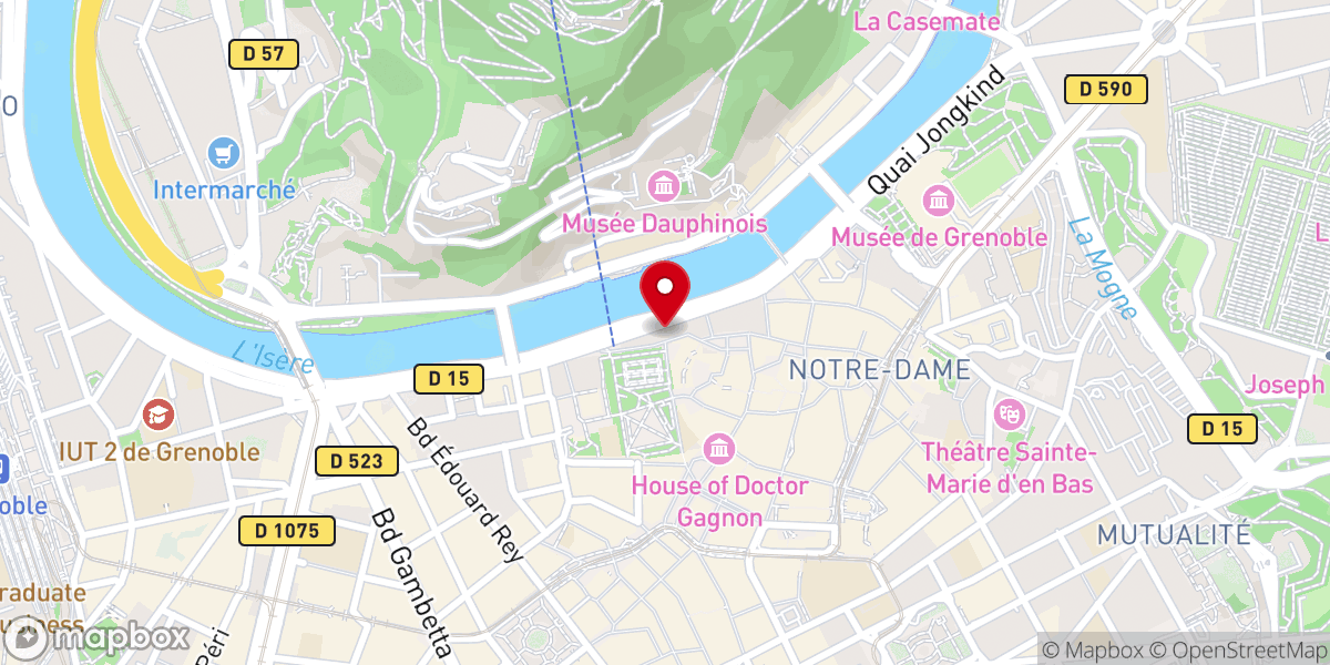 Map showing location of Ass Paroisse St Andre
