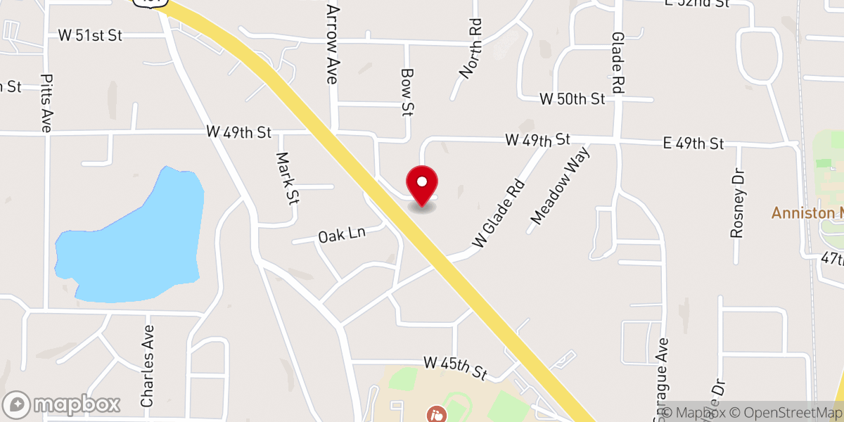Map showing location of Lighthouse Baptist Church