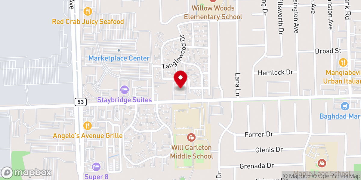 Map showing location of St. Matthew The Hermit Syriac Orthodox Church