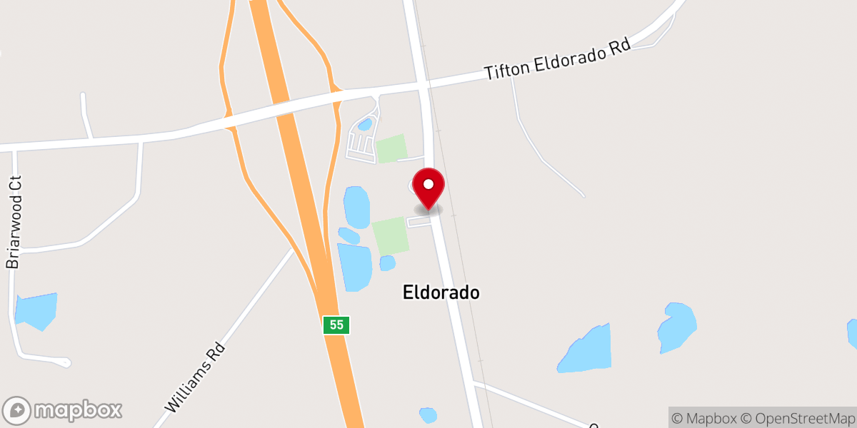 Map showing location of Union Church