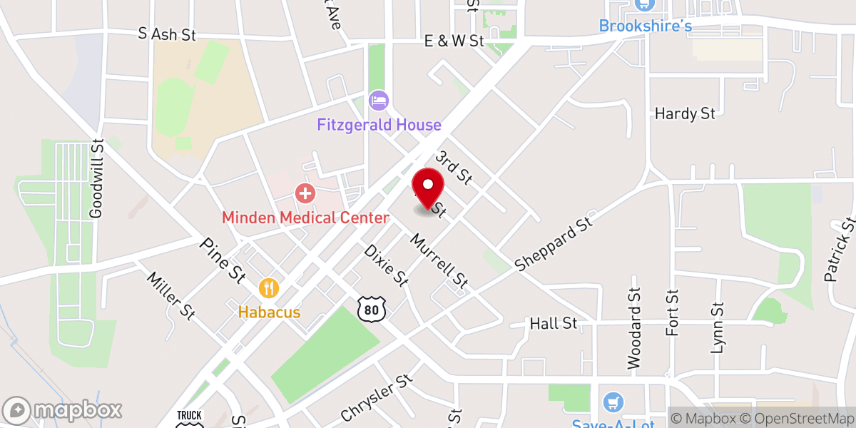 Map showing location of First Baptist Children's Center