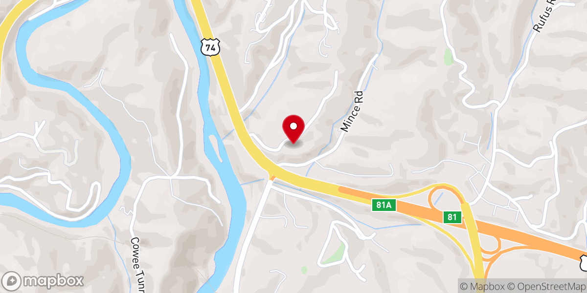 Map showing location of Mt. Zion Baptist Church