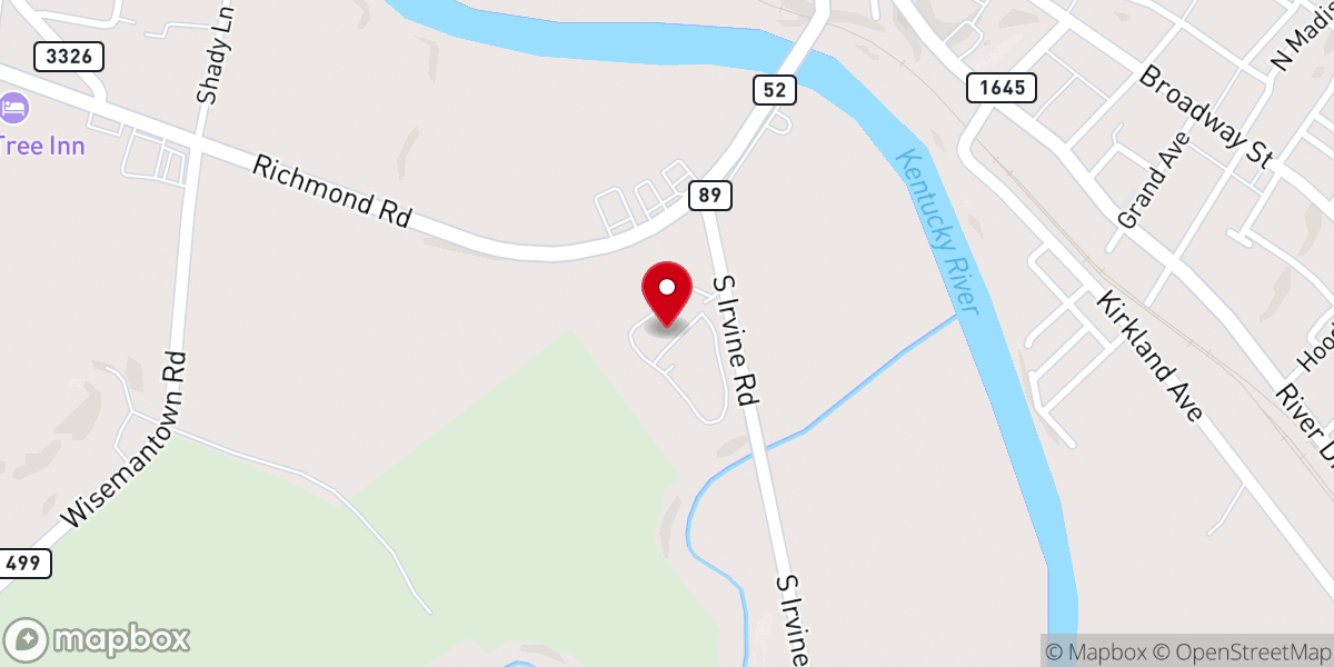 Map showing location of Summitview Church
