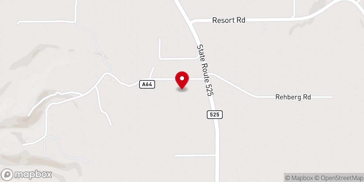 Map showing location of Hillside Evangelical Free Church