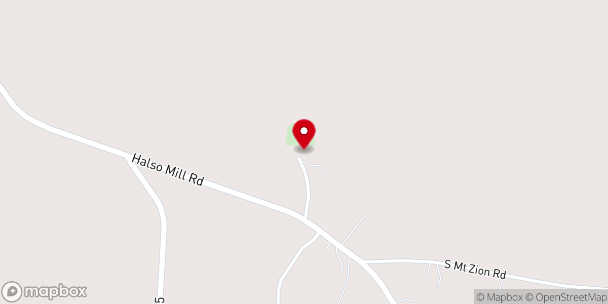 Map showing location of Ebenezer East Church