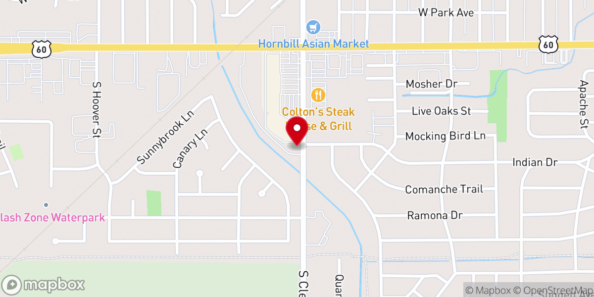 Map showing location of Grace Place