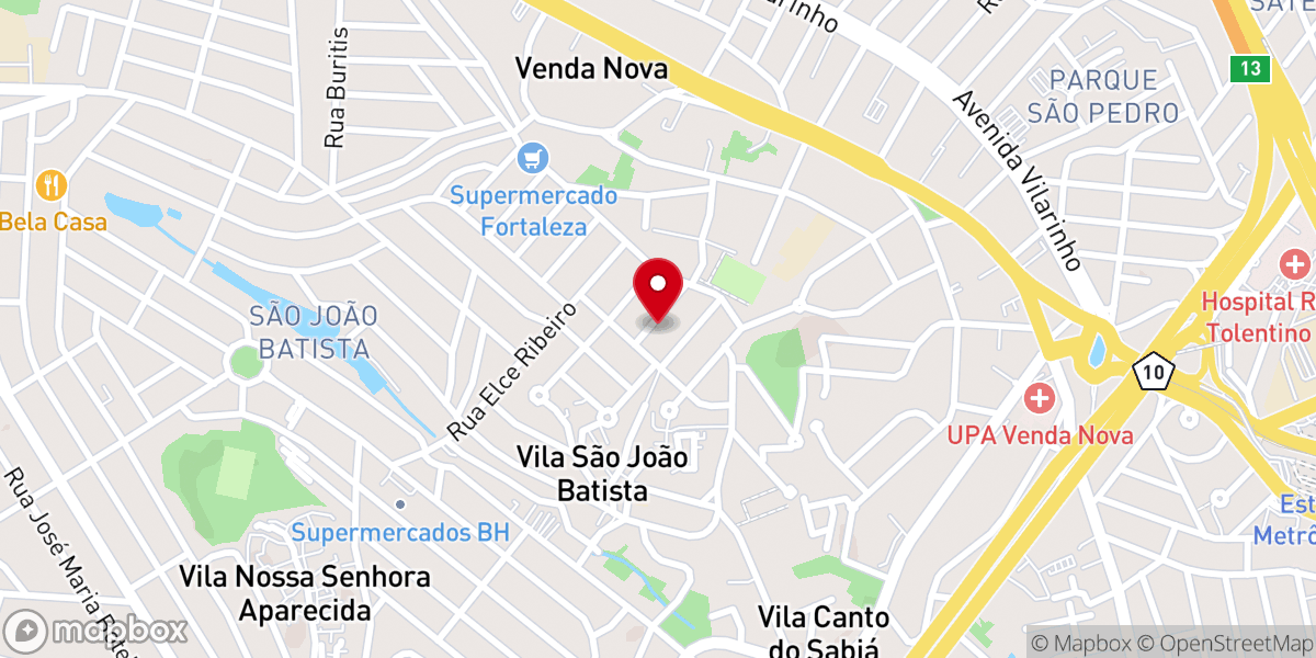 Map showing location of IGREJA BATISTA LIBERDADE - BELO HORIZONTE