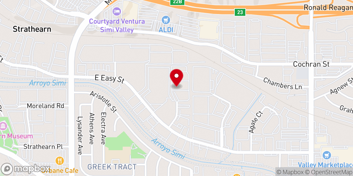 Map showing location of Crown Point Baptist Church
