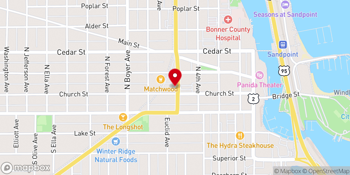 Map showing location of Pie Hut