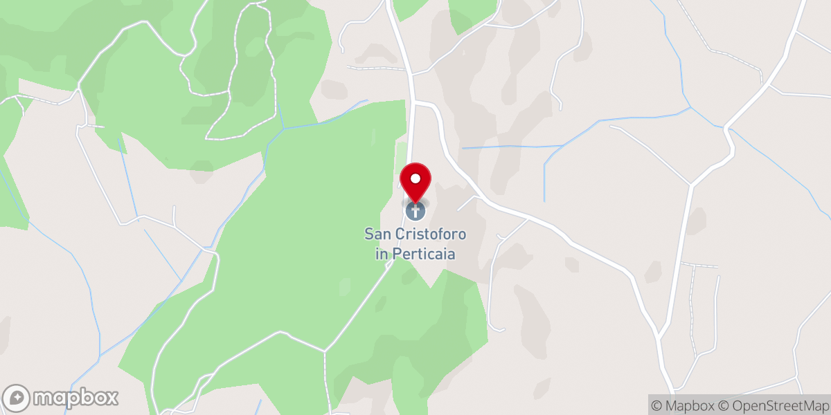 Map showing location of Monastero di San Cristoforo in Perticaia