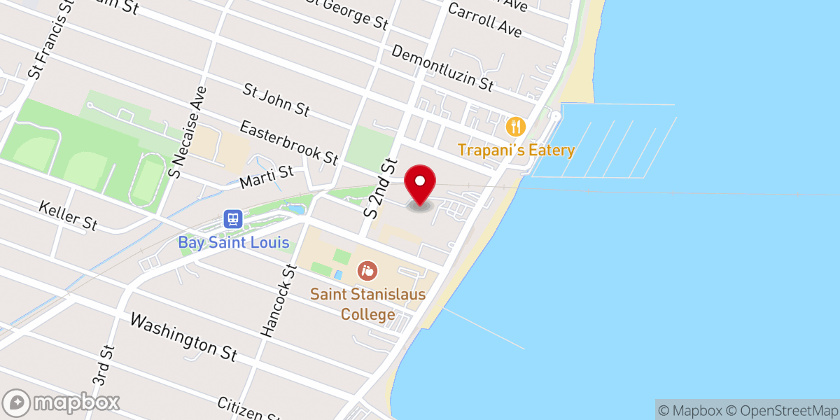 Map showing location of Crab Fest Grounds