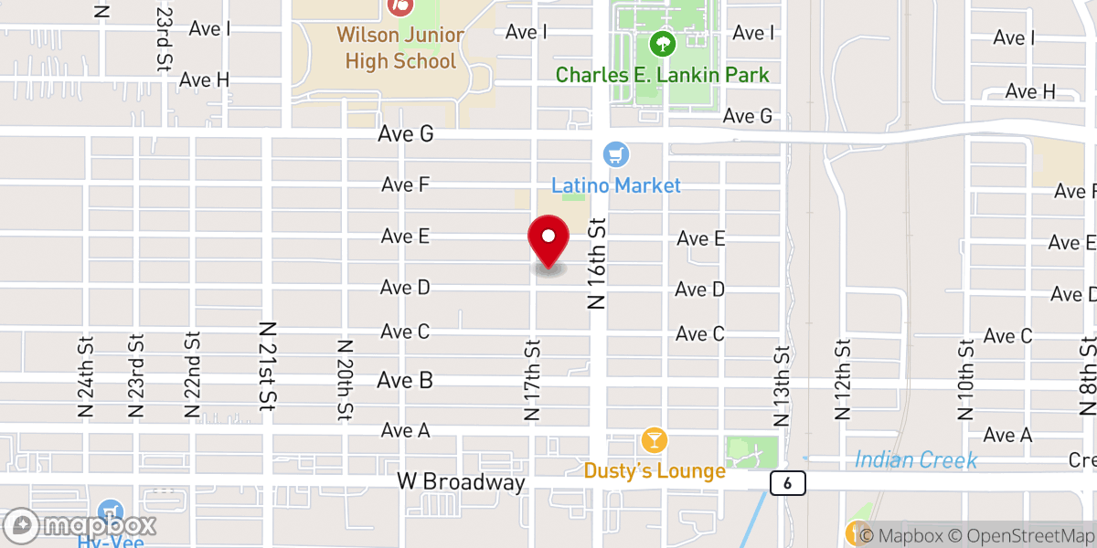 Map showing location of El Bethel Assembly Of God